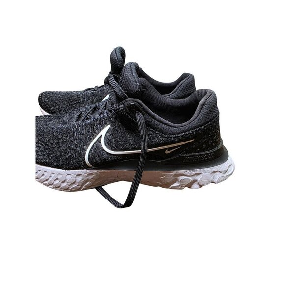 Nike React Infinity Run Flyknit 3 FK Size 9 Black White Running Women Shoe Sneak - Picture 5 of 16